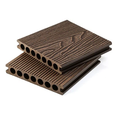 Traditional WPC Decking with 3D Wood Grain